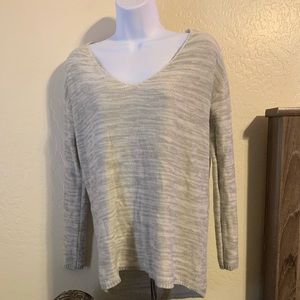 Grey v-neck sweater